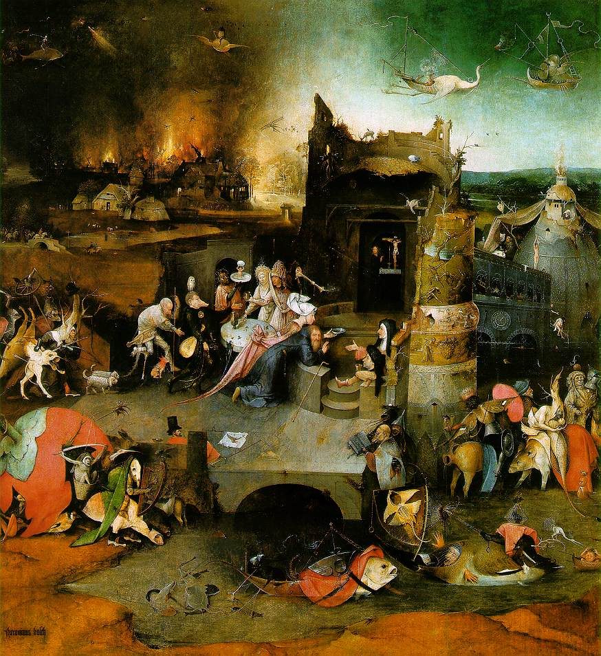 The Temptation of St Anthony by Hieronymus Bosch